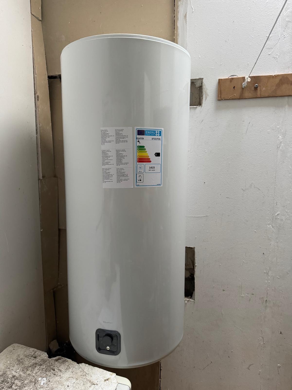 Après installation sanitaire